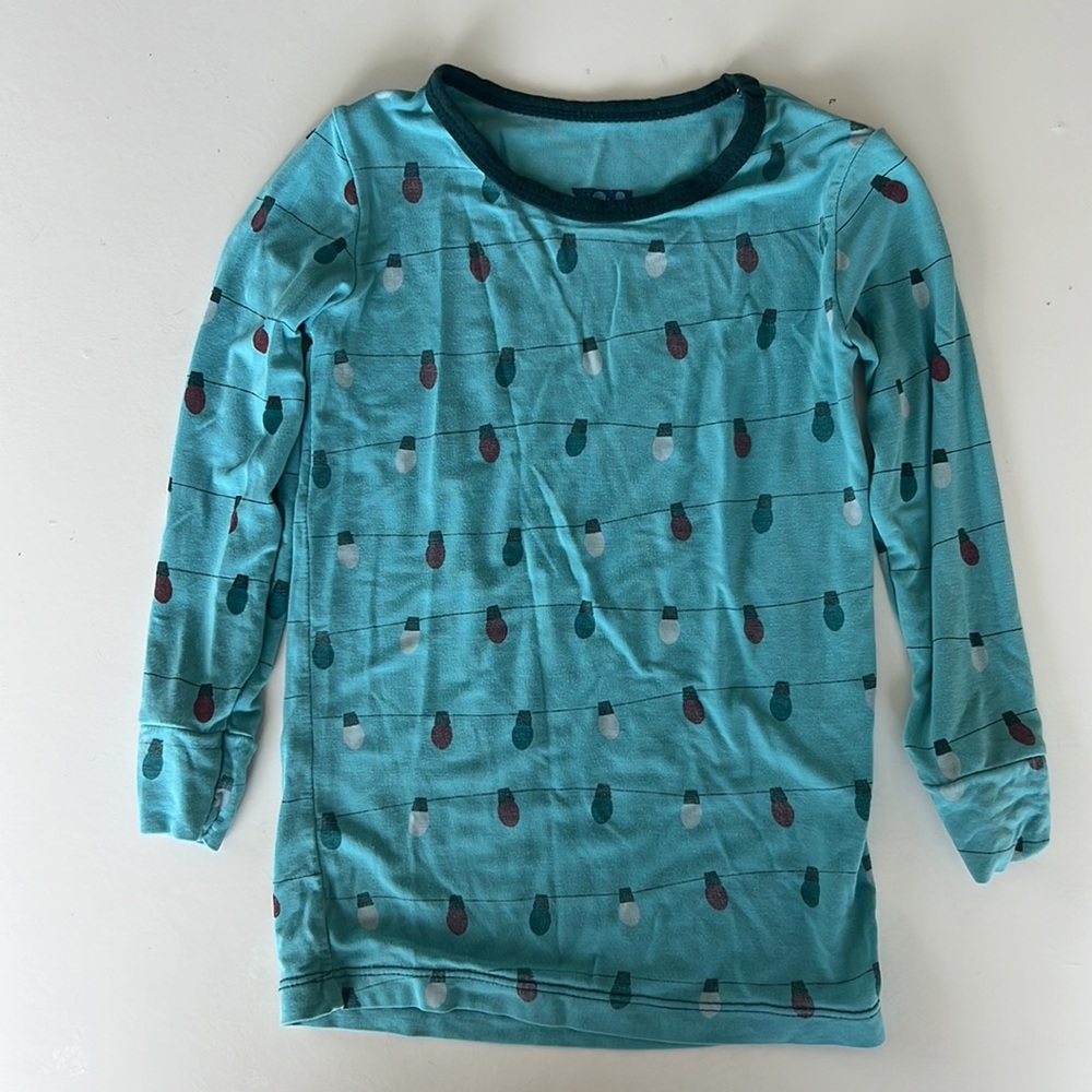 Kickee Pants Toddler Boys Pajamas Holiday Santa Sharks Glacier Lights Christmas - Picture 8 of 13